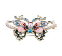 JOINPAYA Broche de Insecto con Perlas y Esmalte Alfiler Delicado de Aleación para Abrigo y Vestido Insignia Decorativa Elegante para Ropa de Mujer Accesorio Original para Bolso y
