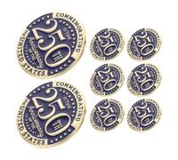 JOINPAYA Broches Conmemorativos del 250.º Día la Independencia de Estados Unidos 8 Piezas Metálicos de 1,18 para Solapa, Pines Patrióticos para Sombreros, Bufandas y Ropa, Adecuado