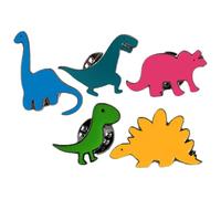 JOINPAYA Broches De Dinosaurios Para Mujer Esmaltados Aleación Metálica, Pins Decorativos Multicolor, Accesorios De Bisutería Para Ropa, Mochilas y Sombreros, Set De 5 Piezas Variadas Para Obsequio