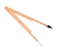 JOINPAYA Brújula Didáctica de Madera Beige Punta de Cincel, Clip para Pizarra Blanca y Soporte para Tizas, Herramienta Multifuncional para Dibujo Técnico, Matemáticas y Enseñanza en Aula