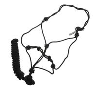 JOINPAYA Cabezada de Cuerda para Caballo Halter de Poliéster Resistente y Duradero Protección Segura para Montar y Entrenamiento Ecuestre Color Negro Uso Exteriores