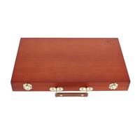 JOINPAYA Caja de Almacenamiento de Madera Vintage para Pinturas y Lápices, Estuche Portátil Asa para Acuarelas y Óleos, Maletín Ligero para Artistas en Casa, Escuela y Talleres de Arte