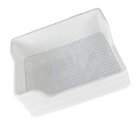 JOINPAYA Caja de Arena para Conejos y Cobayas de Plástico Blanco Entrada Baja y Malla Adecuada, Diseño Desmontable para Baño de Jaulas y Suministros para Conejitos