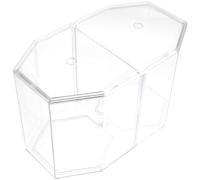 JOINPAYA Caja de Cría de Peces Pequeña de Plástico Transparente Doble Compartimento y Orificios, Tanque de Aislamiento para Peces Tropicales y Camarones, Pecera de Incubación para Acuario,