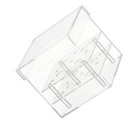 JOINPAYA Caja de Flores de Acrílico Transparente 9 Agujeros Soporte Cuadrado para Rosas Preservadas Estuche para Arreglos Eternos y Empaquetado con Agua Adecuado para Decoración y