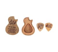 JOINPAYA Caja De Madera para Guardar Púas De Guitarra Estuche Exquisito para Púas Caja De Accesorios para Guitarra