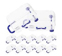JOINPAYA Caja de Obsequio Transparente Forma de Maleta Mini 12 Unidades Azul Oscuro para Dulces y Recuerdos de Boda Adecuado para Fiestas y Envoltorio Creativo