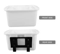 JOINPAYA Caja para Borradores de Pizarra Blanca Colgante Recipiente Rectangular Drenaje para Limpiar Borradores y Tiza Accesorio Escolar Práctico para Aulas y Limpieza