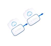JOINPAYA Caja Porta Toallitas Húmedas Para Ñiño Portátil y Ligera, Material Pp Ecológico, Color Blanco y Azul, 2 Unidades, Adecuado Para Viajes y Uso Exterior, Práctica Para Colgar y Organizar Pañales