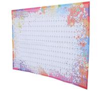 JOINPAYA Calendario de Pared 2025 de Papel Planificador Anual Mensual Colgante Tamaño Grande Plegable Pegatinas de Colores para Hogar y Oficina Agenda Creativa y Funcional para