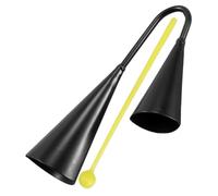 JOINPAYA Campanas De Plástico Campanas Agogo Con Varilla Samba De Dos Instrumento Portátil Cencerro Binaural Para Pequeños Desarrollo Musical Seguro y Divertido