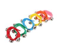 JOINPAYA Campanillas De Mano para Niños 6 Piezas, Pulseras Musicales Pequeñas Multicolor, Juguete Sensorial Educativo, Adecuado para Desarrollo Infantil y Juegos Al Aire Libre