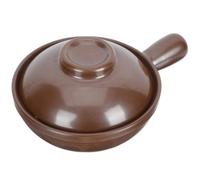 JOINPAYA Cazuela de Barro para Guisar Asa Lateral y Tapa Ventilación, Olla de Barro para Cocina Casera y Restaurante, Capacidad 950ml, Cocción Rápida y Segura