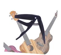 JOINPAYA Cejilla Profesional Para Ukelele De Aleación De Zinc y Resistente Accesorio Para Músicos Color Negro