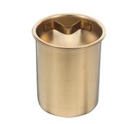 JOINPAYA Cenicero de Acero Inoxidable con Tapa Antiviento, Compacto y Resistente para Exteriores E Interiores, Cenicero de Mesa Portátil Adecuado para Jardines, Patios y Oficina, Acabado