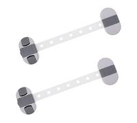 JOINPAYA Cerradura Adhesiva de Seguridad Longitud Ajustable Material ABS 2 Piezas para Puerta de Refrigerador y Armario Adecuado para Niños y Bebés