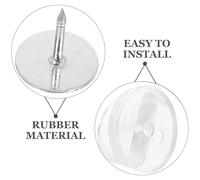 JOINPAYA Cierres de Seguridad Transparentes para Prendedores de Solapa 100 Unidades con Cierres de Goma para Broches Accesorios para Fabricación de Joyas y Manualidades Sujetadores