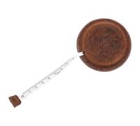 JOINPAYA Cinta Métrica Flexible de Costura Vintage 1 Pieza Mini Medidor Corporal Escala Precisa y Carcasa de Madera Tallada Color Marrón Amarillo Herramienta Profesional para Confección