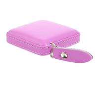 JOINPAYA Cinta Métrica Retráctil 1,5 M de Cuero Pu Flexible para Costura, Cinta Métrica de Costura Multiusos, Herramienta Portátil para Medición Corporal y Hogar, Color Morado