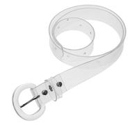 JOINPAYA Cinturón Transparente Ajustable para Mujer Cinturón Elástico Invisible de PVC para Vestido y Suéter Accesorio de Cintura Versátil para Uso Diario y Eventos Obsequios