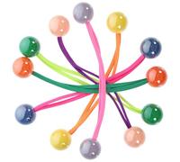 JOINPAYA Coleteros de Alta Resistencia de Acrílico Elásticos Doble Bola para Mujer 12 Piezas y Diseño Versátil Firmes y No Deformables para Accesorios del Cabello