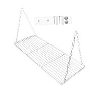 JOINPAYA Colgador de Estante de Almacenamiento estantería Estante de Pared geométrico Largo Estante para artículos Diversos del baño Estante Flotante Acero Inoxidable Silver