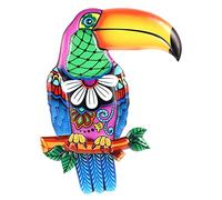 JOINPAYA Colgantes De Flores Pintados Largo Decoración De Tucán Decoración Al Aire Arte De La Pared Del Pájaro Decoración De Pared Colgante Pájaros Mural Muro Planchar