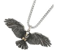 JOINPAYA Collar Colgante de Águila para Hombre, Cadena de Acero Inoxidable Vintage, Estilo Punk Urbano, Símbolo de Fuerza y Libertad, Accesorio Masculino para Uso Diario, Tamaño Estándar
