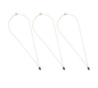 JOINPAYA Collar Colgante de Piñones Navideños 3 Piezas Cadenas de Clavícula Doradas de Aleación Accesorios de Joyería Creativos para Suéter Elegantes Cordones para Cuello en Tono