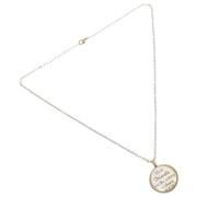 JOINPAYA Collar Colgante para Mujer Dije de Cristal Estilo Letra, Cadena de Cobre Color Bronce, Joyería Femenina Minimalista para Uso Diario y Obsequio, 1 Pieza