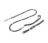 JOINPAYA Collar con Perlas y Correa Ajustable para Perros Pequeños Conjunto De Collar y Correa para Cachorros para Caminatas y Vacaciones