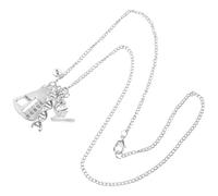 JOINPAYA Collar Creativo Colgante de Molécula de Adn Cadena para Cuello de Aleación Segura y Resistente Accesorio Temático de Química para Estudiantes Profesores y Uso Diario