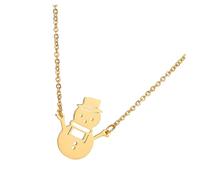 JOINPAYA Collar de Muñeco Superficie Lisa Joyería Cuello Colgante Hueco para Regalar Navidad para Fiestas de Invierno