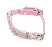 JOINPAYA Collar de Perlas para Perritas Pequeñas XS 15X27 CM Hilo de Acero Hecho a Mano Collar Cuentas para Perros y Gatos Accesorio Cómodo y Resistente para Fiestas y Uso Diario