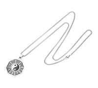 JOINPAYA Collar Largo para Suéter Colgante Yin Yang Tai Chi Acero de Titanio Resistente Unisex para Hombre y Mujer Cadena Estilosa para Uso Diario y Obsequio Especial