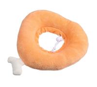 JOINPAYA Collar Protector para Mascotas Mi Suave Pequeño Cuello para Perros Cono Perro Reflexivo Recuperación Collar Antilamer Collar De Gato Felpa Orange