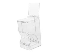 JOINPAYA Comedero Automático para Pequeños Animales Alimentador de Hamster Transparente con Tornillos de Fijación Accesorio Práctico y Seguro para Roedores Pequeños