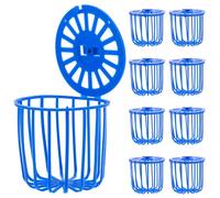 JOINPAYA Comedero Colgante para Pájaros 10 Piezas Cesta para Frutas y Verduras para Loros Plástico Resistente Diseño Hueco Anti-Mordeduras Dispensador de Comida para Jaulas Adecuado