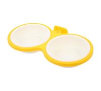 JOINPAYA Comedero Colgante Resistente para Perros y Gatos Doble Cuenco Desmontable Reforzado Práctico y Vuelco para Mascotas Pequeñas y Medianas