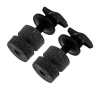 JOINPAYA Conjunto Completo de Accesorios para Platillos para Transporte y Almacenamiento y Tornillos de Apriete Manual 2 Juegos Soporte de Plástico Negro, Fieltro Resistente al Agua