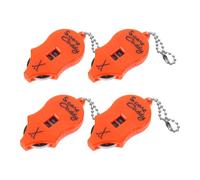 JOINPAYA Contador de Golpes de Golf Mini Ratón 4 Piezas Naranja Negro, Marcador de Juego Portátil para 2 Jugadores, Rastreador Manual de Puntuación, Marcador de Bolsillo para Competición