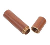 JOINPAYA Contenedor de Cerillas Vintage Tubo de Almacenamiento Madera de Palo de Rosa Tapa Protectora Compacto para Camping Senderismo Supervivencia Outdoors