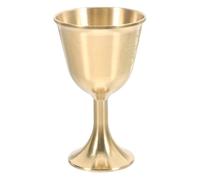 JOINPAYA Copa de Cobre Pentagrama Dorado, Cáliz Vintage para Decoración Elegante del Hogar y Adivinación Cartas de Tarot, Diseño Único y Místico