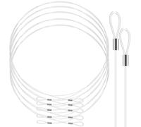 JOINPAYA Cordón Transparente para Colgar Cuadros 12 Piezas de 15 M Doble Bucle Cuerda de Nylon Invisible Resistente para Decoración del Hogar y Enmarcado Cable Colgante Multipropósito