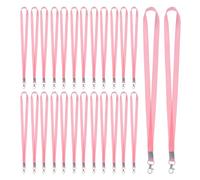 JOINPAYA Cordones para Credenciales de Identificación Rosa 50 Piezas con Cierre Mosquetón Correa Cuello Ligera y Resistente para Oficina Conferencias y Uso Docente