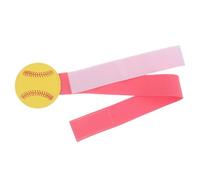 JOINPAYA Correa para Pierna de Lanzadora de Softbol de Poliéster Banda de Entrenamiento Ajustable Rosa y Amarillo para Desarrollo Muscular y Práctica Aire Libre