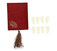 JOINPAYA Cortauñas Recogedor para Uñas de Guzheng, de Nailon Blanco, Protectores de Dedos para Principiantes, Práctico para Practicar