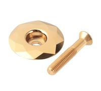 JOINPAYA Cubierta de Cuenco para Bicicleta de Montaña de Aleación de Aluminio Tapa de Vástago Frontal Resistente y Ligera Accesorios para Horquilla Acabado Dorado Brillante