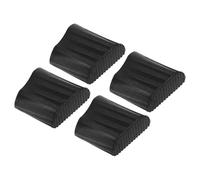 JOINPAYA Cubiertas Antideslizantes para Patas de Escalera Plegable de Goma Negra, Diseño Reforzado y Resistente Corrosión, Pack de 4 Unidades para Protección Segura