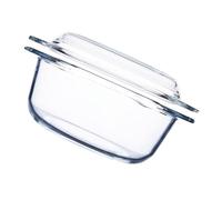 JOINPAYA Cuenco de Vidrio Tapa para Microondas y Horno, Volumen 1 Litro, Resistente a Altas Temperaturas, Adecuado para Cocinar y Servir en Reuniones Familiares